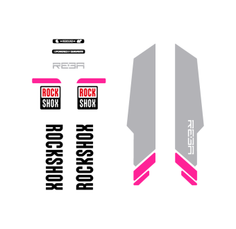 Rock Shox Reba 26 Fork Bike Sticker Base Grey - Star Sam