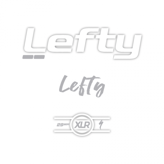 Specialized Lefty XLR White Fork Bike Sticker - Star Sam