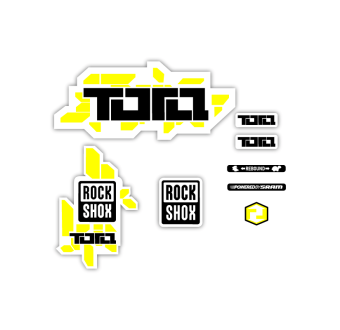 Rock Shox Tora 26 Model 2 Bike Sticker Choose Colour - Star Sam