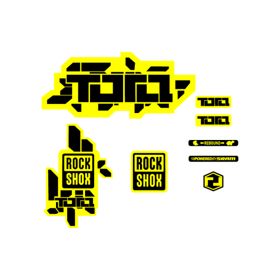 Stickers Pour Velo Fourche Rock Shox Tora 26 - Star Sam