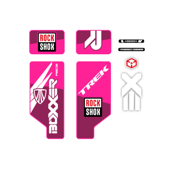 Stickers Pour Velo Rock Shox Trek Boxxer R2C2 26 - Star Sam