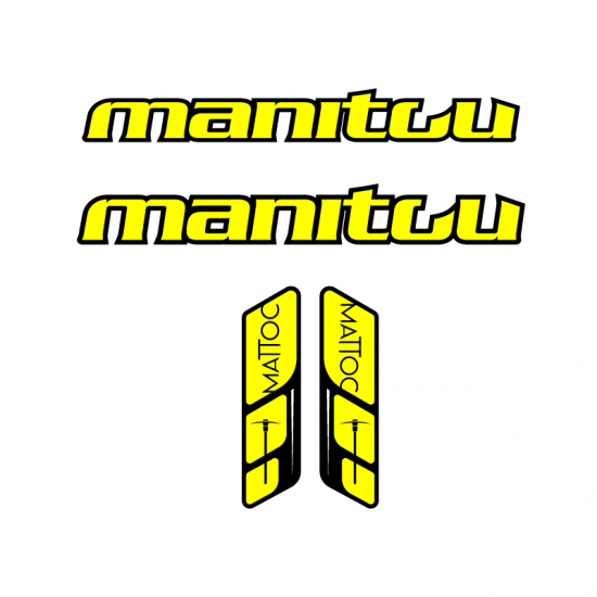 Stickers Pour Fourche de Velo Manitou Mattoc 26 - Star Sam