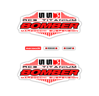 Marzocchi Bomber 55 RC3 Bike Sticker Choose Colour - Star Sam