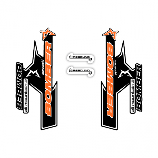 Marzocchi Bomber All-Mountain Bike Sticker Choose Colour - Star Sam