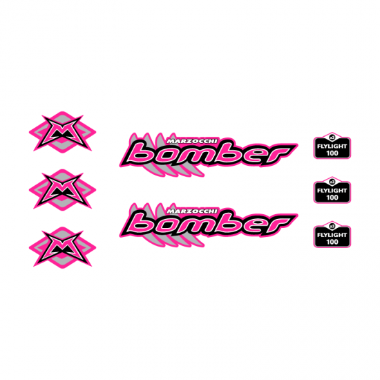 Stickers Pour Fourche de Velo Marzocchi Bomber Flylight - Star Sam