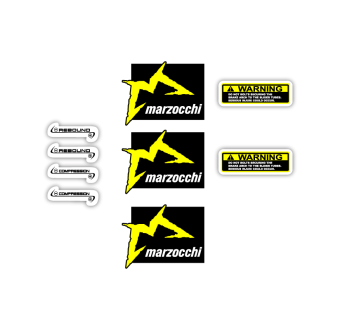 Marzocchi Warning Rebound 26 Bike Sticker Choose Colour - Star Sam