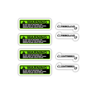 Marzocchi Warning Rebound Bike Sticker Choose Colour - Star Sam