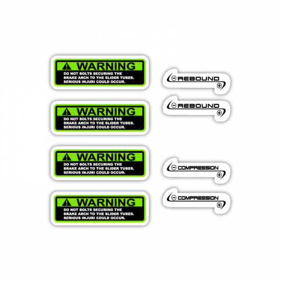 Marzocchi Warning Rebound Bike Sticker Choose Colour - Star Sam