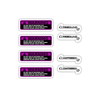 Marzocchi Warning Rebound Bike Sticker Choose Colour - Star Sam