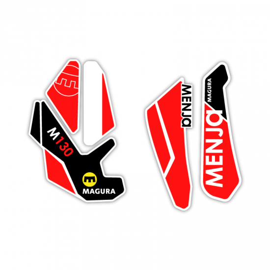 Stickers Pour Fourche de Velo Magura Menja M130 - Star Sam