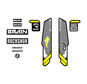 Αυτοκόλλητα ποδήλατο Rock Shox Sid εγκέφαλος Specialized 29 2014 - Star Sam