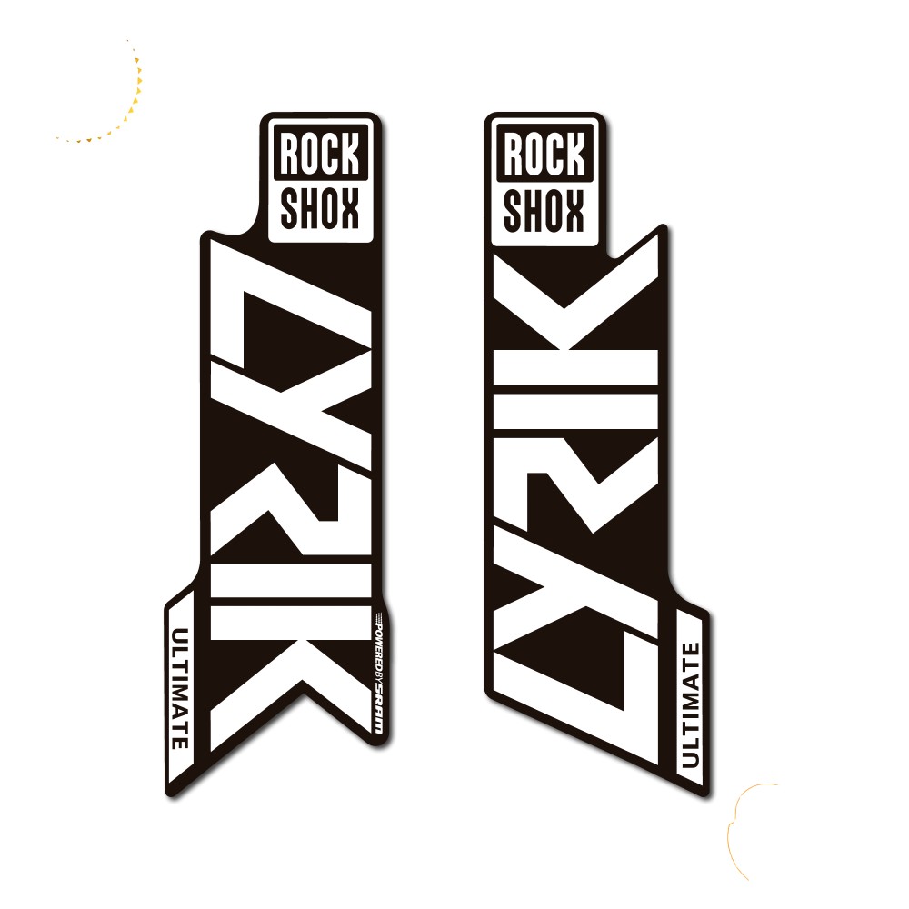 Rock Shox Poetry Ultimate Fork Bike Sticker 2020 - Star Sam