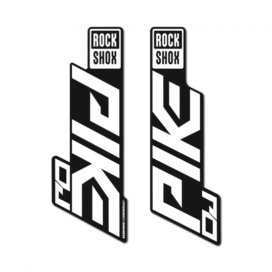 Autocolantes de Garfo de Bicicleta Rock Shox Pike DJ Ano 2020 - Star Sam