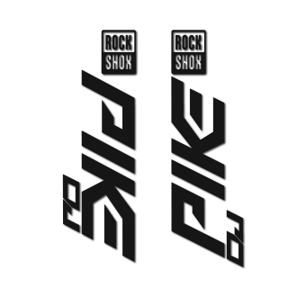 Naklejki rowerowe Rock Shox Pike DJ DJ die-cut Rok 2020 - Star Sam