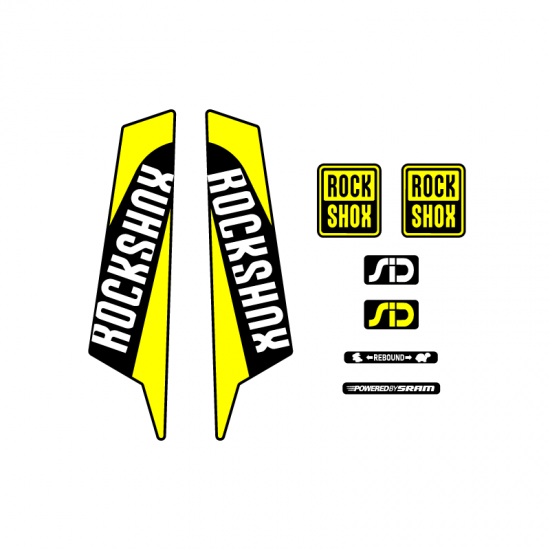 Stickers Pour Velo Fourche Rock Shox 29 2016 - Star Sam