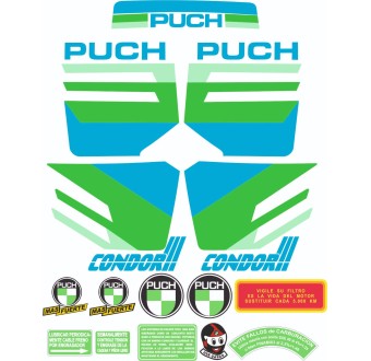 Puch Condor 3 Motorbike Stickers Sticker Set Yellow - Star Sam