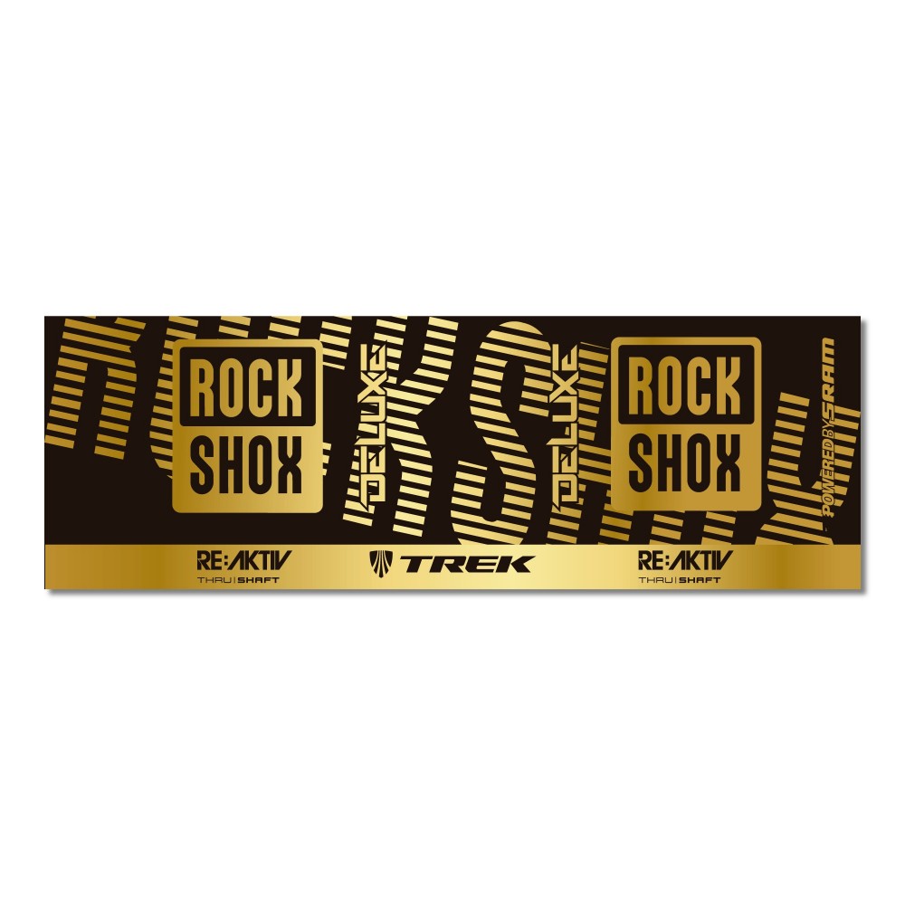 Adesivi Bici Rock Shox Deluxe ThruShaft TREK Anno 2021 - Star Sam