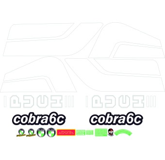 Autocolantes de Moto Puch Cobra 6C Sticker Set - Star Sam