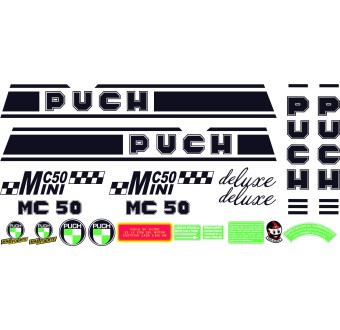 Puch MC 50 Minicross DELUXE Motorbike Stickers  - Star Sam