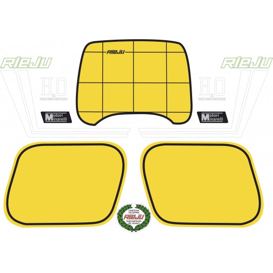 Autocolantes Moto Rieju MR 80 Sticker Set Verde - Star Sam