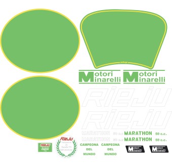 Autocollants Pour Motos Rieju Marathon 50 Set de Sticker - Star Sam