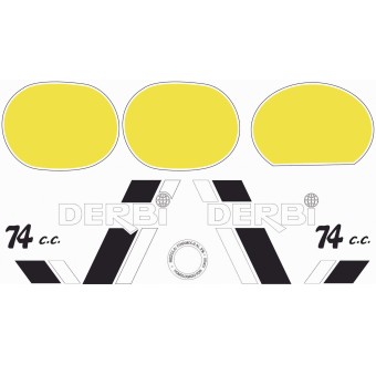 Autocollants Pour Motos Derbi TT8 extra Set Complet - Star Sam