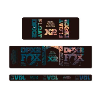 Fox DPX2 Galaxy Shock Absorber Bike Sticker 2021 - Star Sam