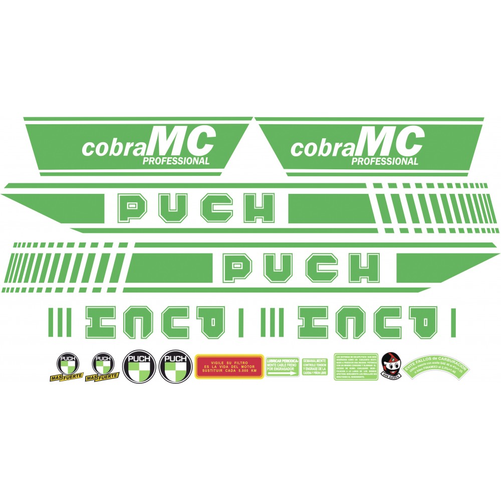 Puch Cobra MC Professional Motorbike Stickers  - Star Sam