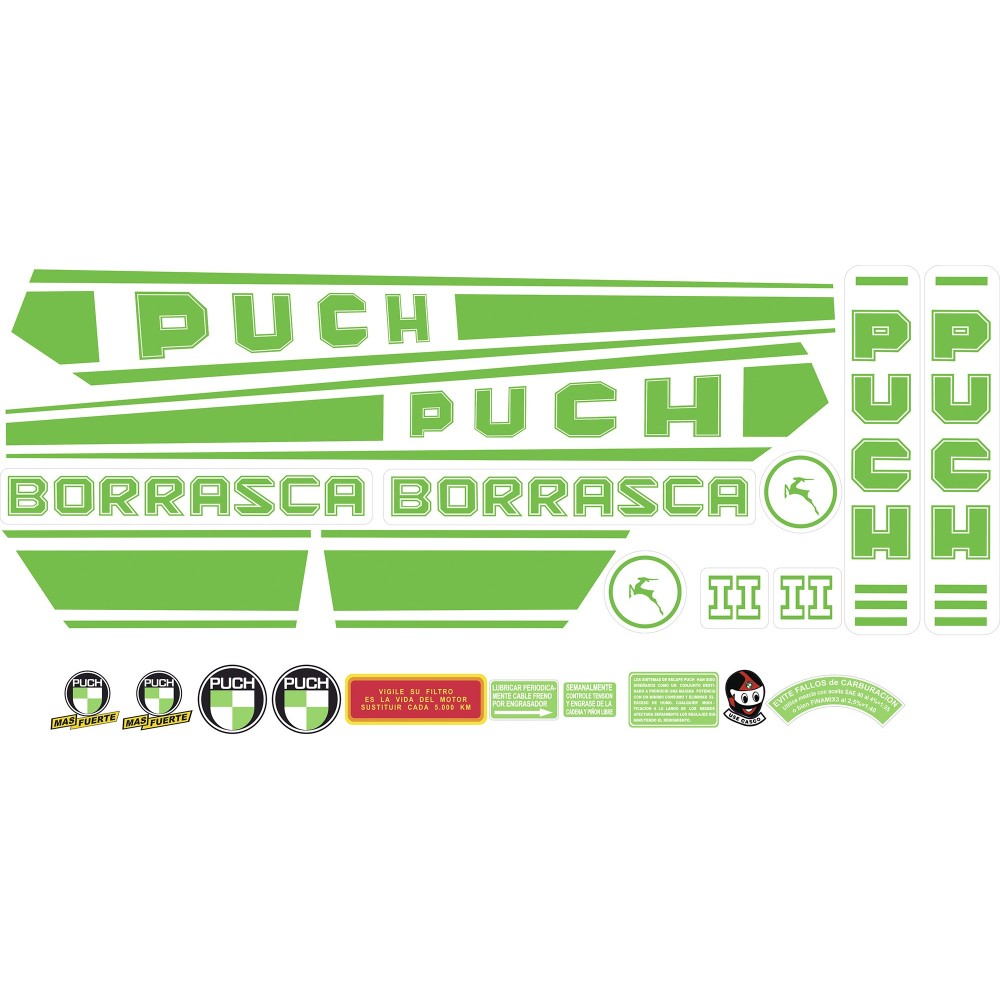 Naklejki motocyklowe Puch Borrasca 2nd Series Sticker Set - Star Sam