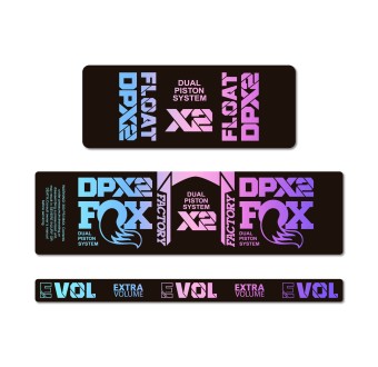 Stickers Pour Velo Amortisseur Fox DPX2 Degrade - Star Sam