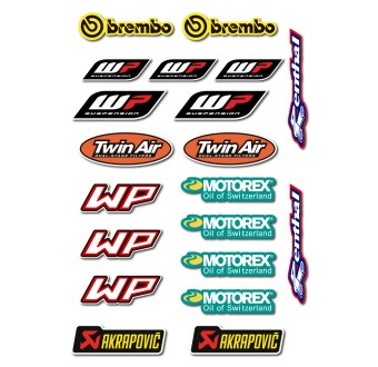 Pegatinas Para Moto Sponsors WP Motorex Twin Air - Star Sam