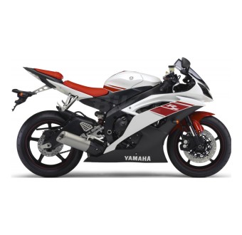 Yamaha YZF R6 Motorrad Aufkleber Jahr 2008 Weiss - Star Sam