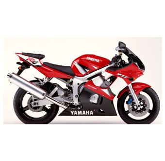 Yamaha YZF R6 Motorbike Stickers Year 2002 Red - Star Sam