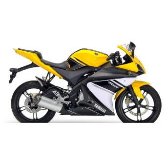 Yamaha YZF 125R Motorrad Aufkleber Jahr 2008 Gelbe - Star Sam