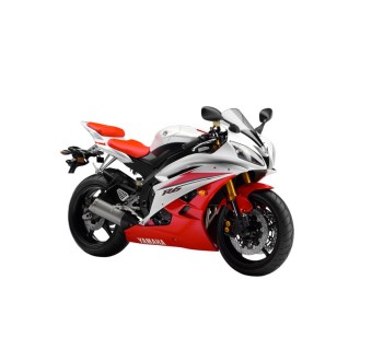 Yamaha YZF R6 Motorrad Aufkleber Jahr 2007 Weiss-Rot - Star Sam