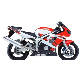 Adesivi Moto Yamaha YZF R6 Anno 1999 2000 Bianco e Rosso - Star Sam