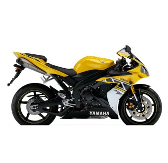 Yamaha YZF R1 Anniversary Motorbike Stickers Yellow - Star Sam