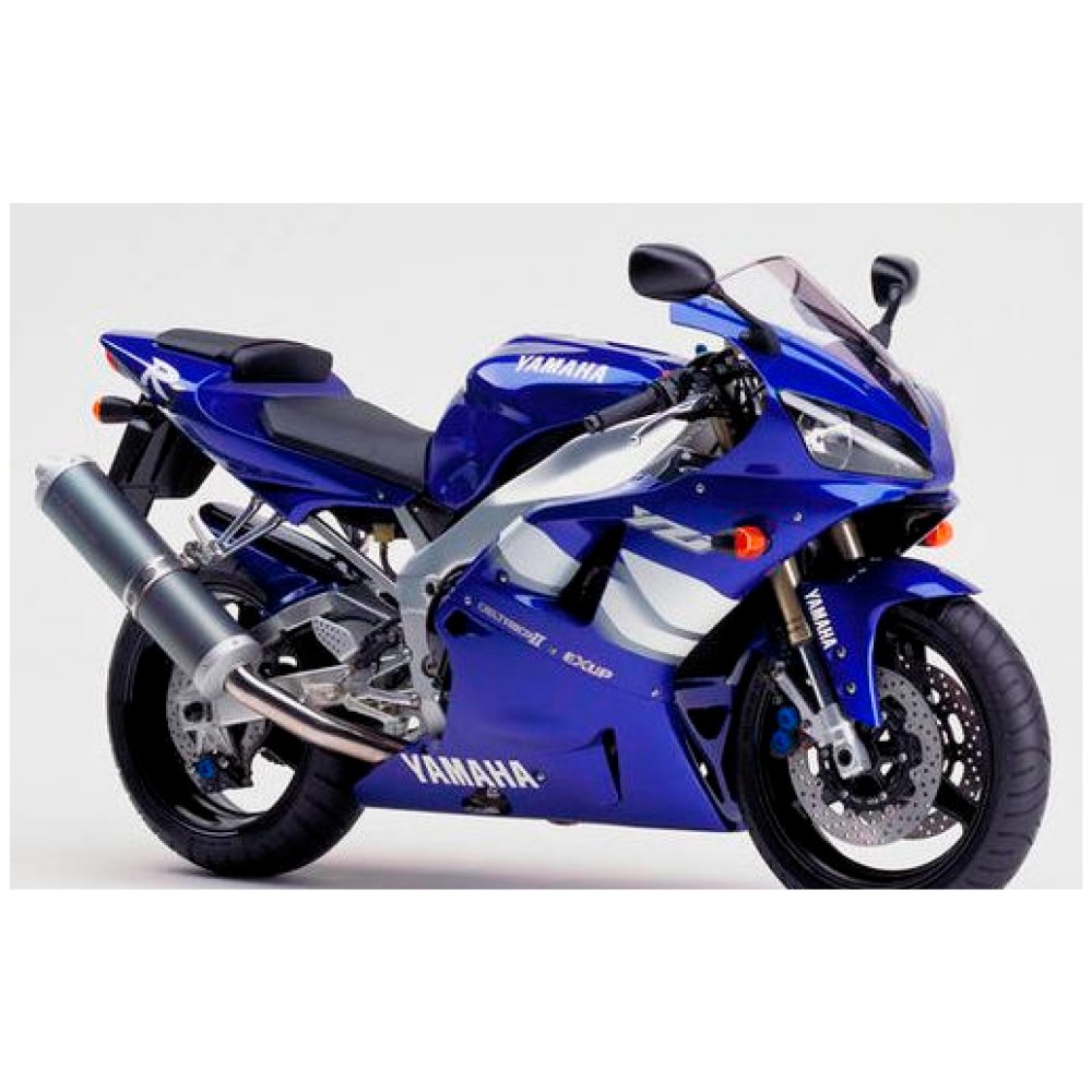 Autocollants Pour Motos Yamaha YZF R1 1999 a 2000 Bleu - Star Sam