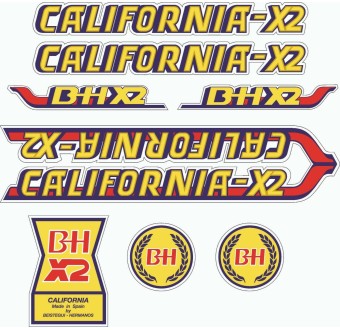 Naklejki rowerowe BH California-X2 Kompletny zestaw - Star Sam