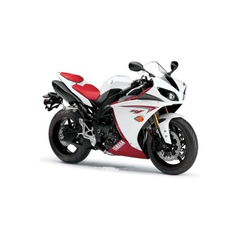 Yamaha YZF R1 Motorbike Stickers Year 2009 White - Star Sam