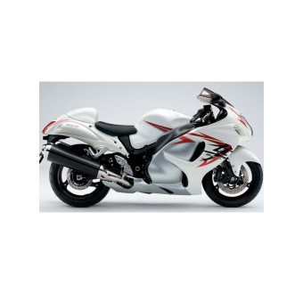 Autocolantes de Motos Suzuki Hayabusa Ano 2009 Branco - Star Sam