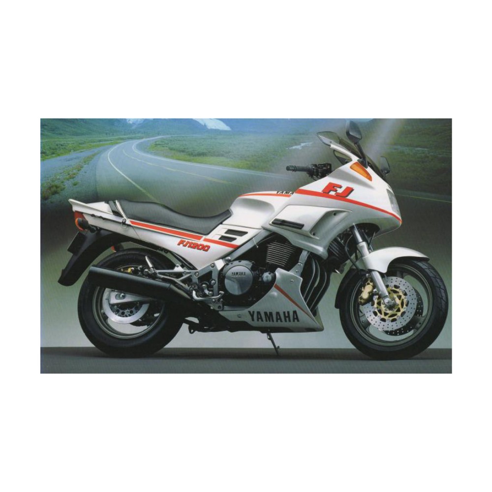 Αυτοκόλλητα Moto Yamaha FJ 1200 Έτος 1990 Λευκό - Star Sam