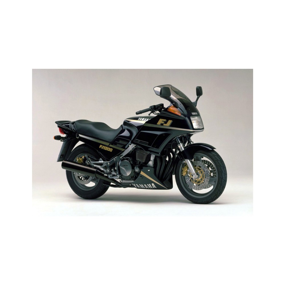 Naklejki na motocykle Yamaha FJ 1200 Rok 1990 Czarny - Star Sam