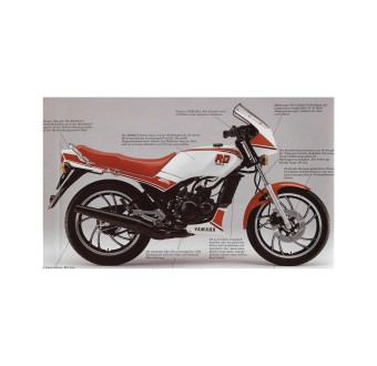 Αυτοκόλλητα ποδηλάτου δρόμου Yamaha RD 80-125 Λευκό - Star Sam