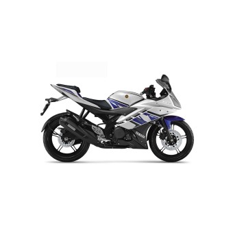 Yamaha R125 Motorrad Aufkleber Rossi Tiburon Blau - Star Sam