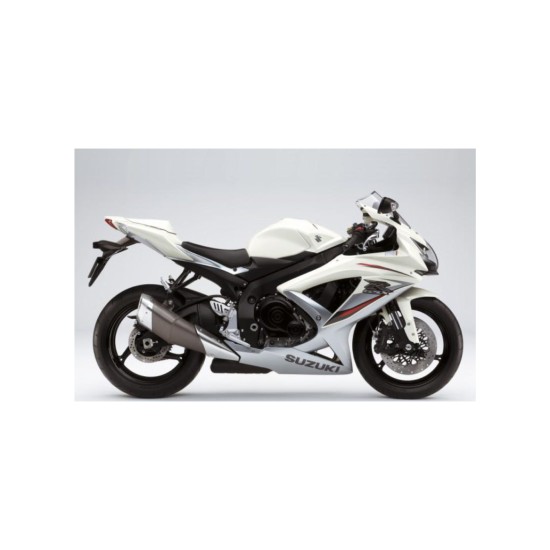 Αυτοκόλλητα Moto Suzuki GSXR 600 & 750 K9 Έτος 2009 Λευκό - Star Sam