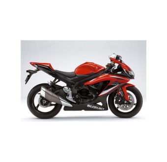 Autocollant Motos Suzuki GSXR 600 Y 750 K9 2009 Rouge - Star Sam