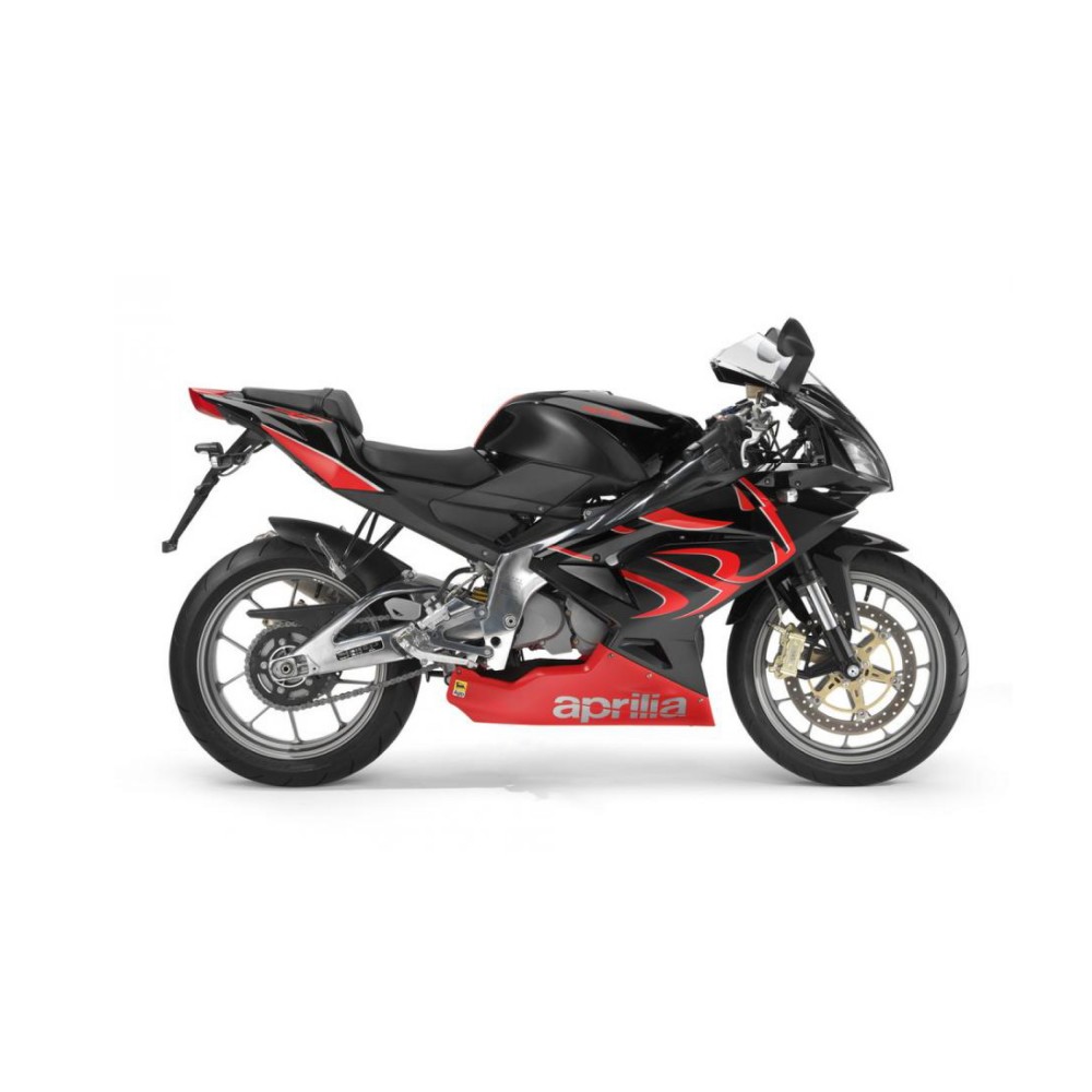 Αυτοκόλλητα Moto Aprilia RS 50 125 Έτος 2008 Μαύρο - Star Sam