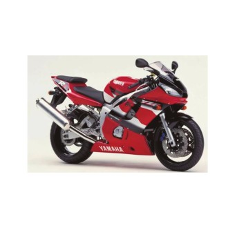 Yamaha R6 Motorrad Aufkleber Jahr 2001 Rote Farbe - Star Sam