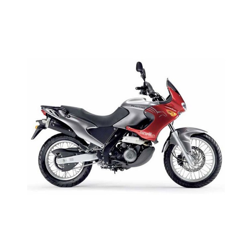 Αυτοκόλλητα Moto Aprilia Pegaso 650 δηλαδή έτος 2003 Κόκκινο - Star Sam